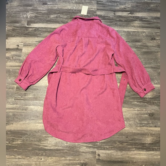 NWT entro corduroy dress with belt - Picture 3 of 3